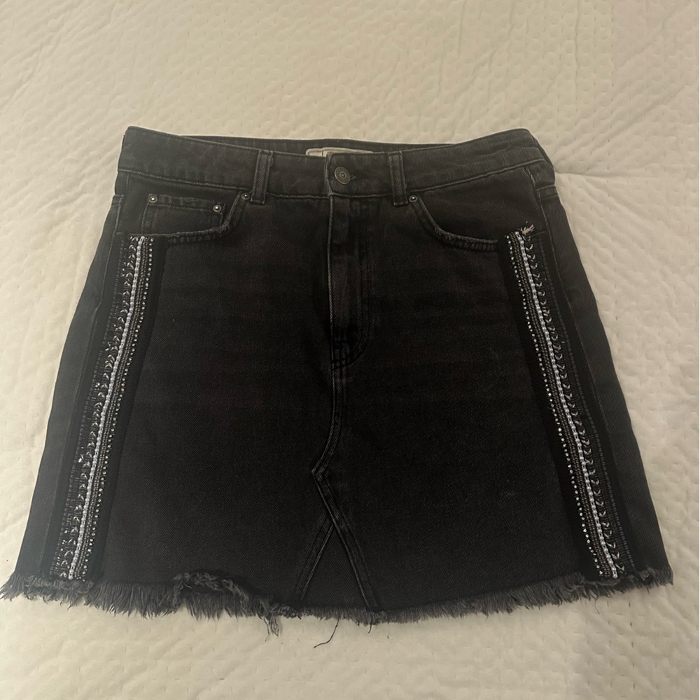 Free people denim skirt